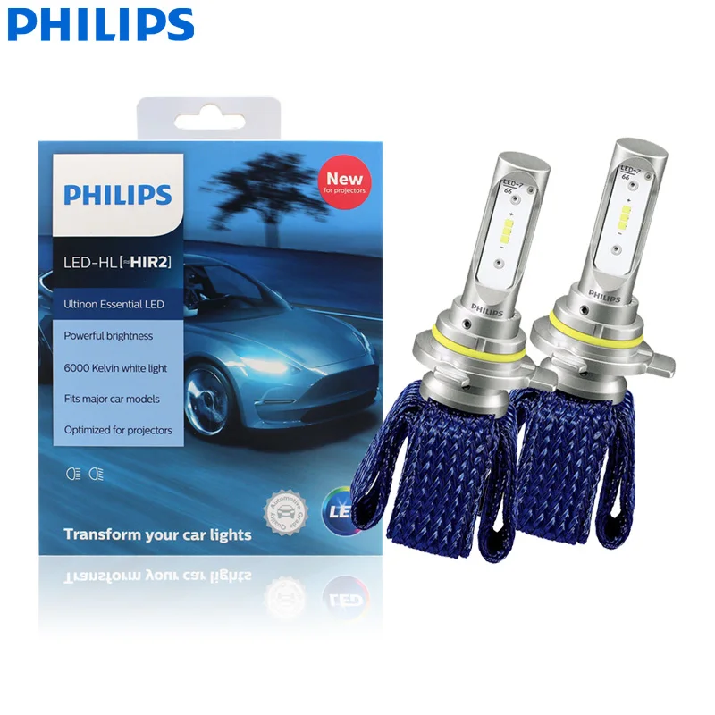 Philips Ultinon Led 9012 H1r2 12v 11012uex2 6000k Bright Car Led Headlight Auto Hl Beam Thermalcool (twin Pack) - Car Headlight Bulbs(led) - AliExpress