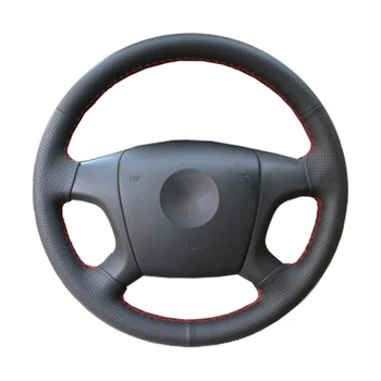 

DIY Genuine Leather Car Steering Wheel Cover For Old Skoda Octavia 2005-2009 Fabia 2005-2010 / Protect Steering-wheel