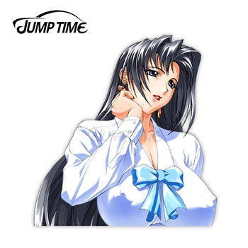 

Jump Time Escalation Hard Core Saijou KanakoSexy Cute Anime Girl Vinyl Decal Waifu Peeker Big Head Car Stickers