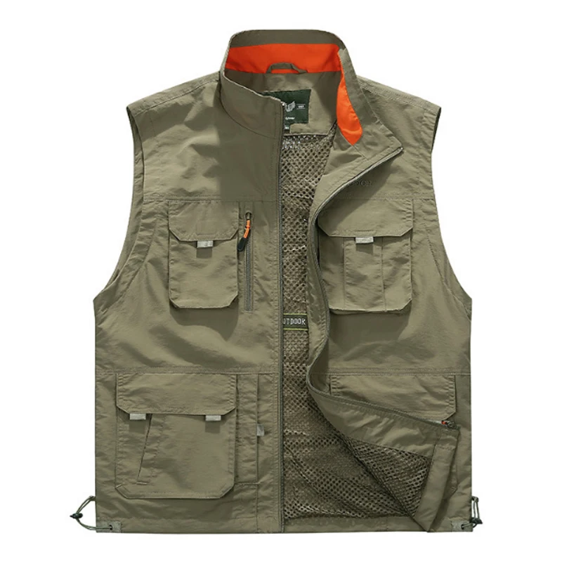 Рыболовная куртка быстросохнущая сетка Vestt многокарманный сетчатый жилет открытый многофункциональный карманный функциональный жилет