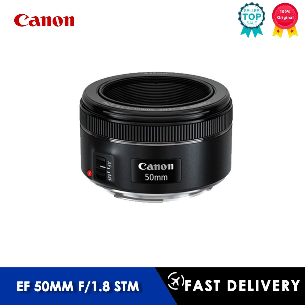 Canon 50 1.8 Ef 50Mm F/1.8 Stm Lenti Standard Dslr Per Canon 650D 700D 750D 800D 60D 70D 80D 7D 5Dii 5Ds 5Diii