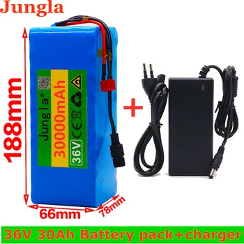 

2020 Original 36V battery 10S4P 30Ah battery pack 500W high power battery 36V 30000mAh Ebike electric bicycle BMS+42v charger