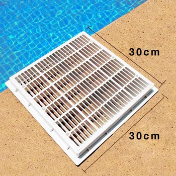 

ABS Pool Bottom Drainer Main Drain Cover Massage Pools Square Universal