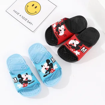 

2020 New Summer Children Cartoon Mickey Sandal Baby Boys Slippers Kids Antiskid Slippers Beach Shoes Kids Flip Flops