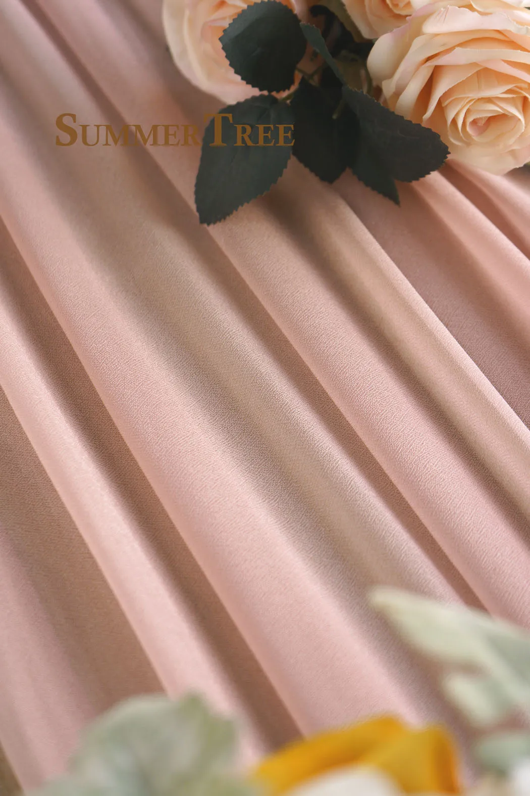 Wedding Arch Drape 29" Wide 6.5 Yards Chiffon Fabric Draping Curtain Drapery Ceremony Reception Swag 