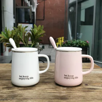 

cute fashion design office coffee ceramic mug home water drinkware ceramic cup 0413-18