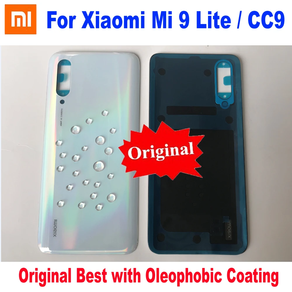 100% Оригинальный Лучший Xiaomi Mi CC9 CC 9 стеклянный аккумулятор задняя крышка с клеем Mi9