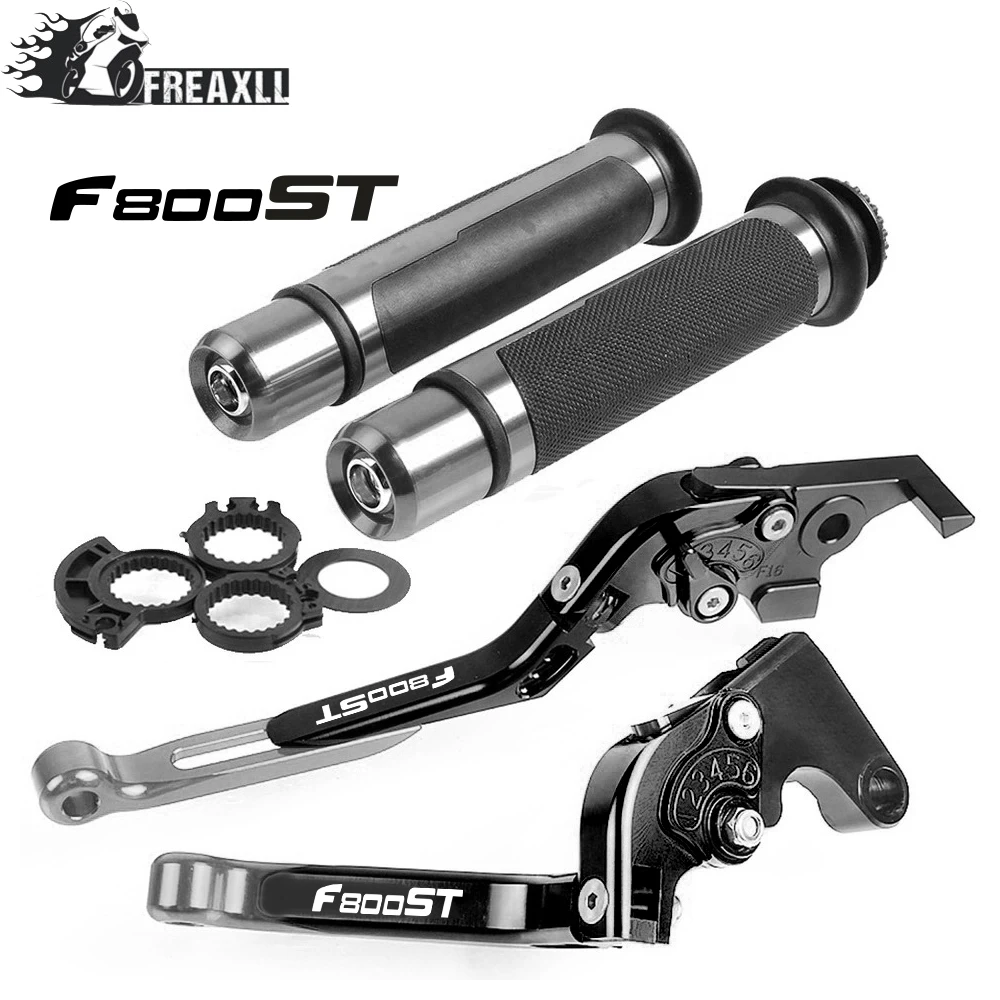 

For BMW F800ST F800 ST 2006-2014 2015 Motorcycle CNC Brake Clutch Levers Handlebar grip Handle Hand Grips With F800ST LOGO