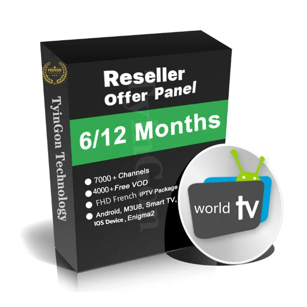  world tv Reseller Panel European TV French TV Support m3u enigma2 include 10000 live+VOD US/UK/ASIA