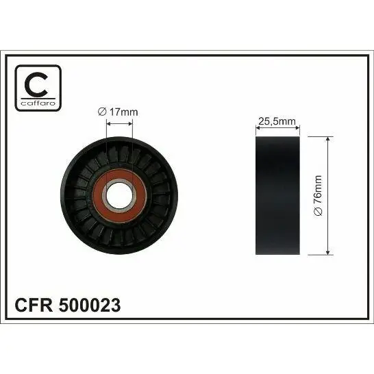 Ролик п/клин. ремня MI Outlander II 3.0L 06 caffaro 500023