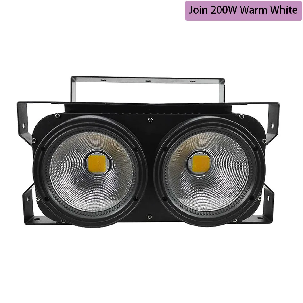 1 шт. 200 Вт COB Stgae светильник 4x100 Вт Led Blinder 100 Вт RGBWA UV 6в1/5в1/4в1/Холодный теплый белый DJ Par Точечный светильник для баров и театров - Цвет: Join 200W Warm White