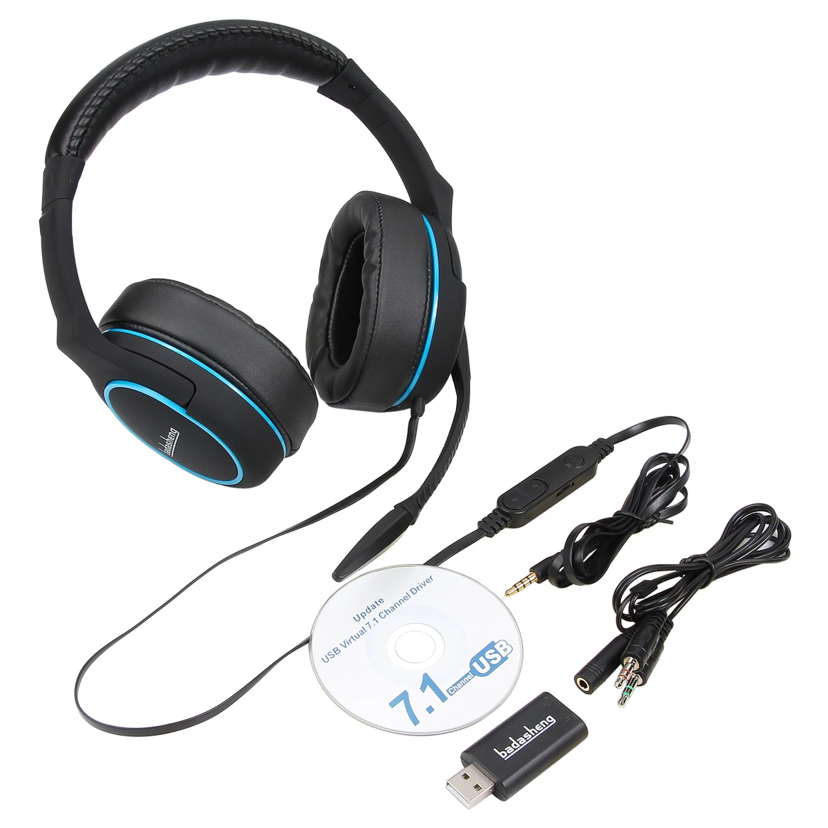 Professional 7 1 Channel Gamer Headset for Computer PS4 Gaming Headphones Adjustable Bass Stereo PC Wired Headset With Mic Gifts