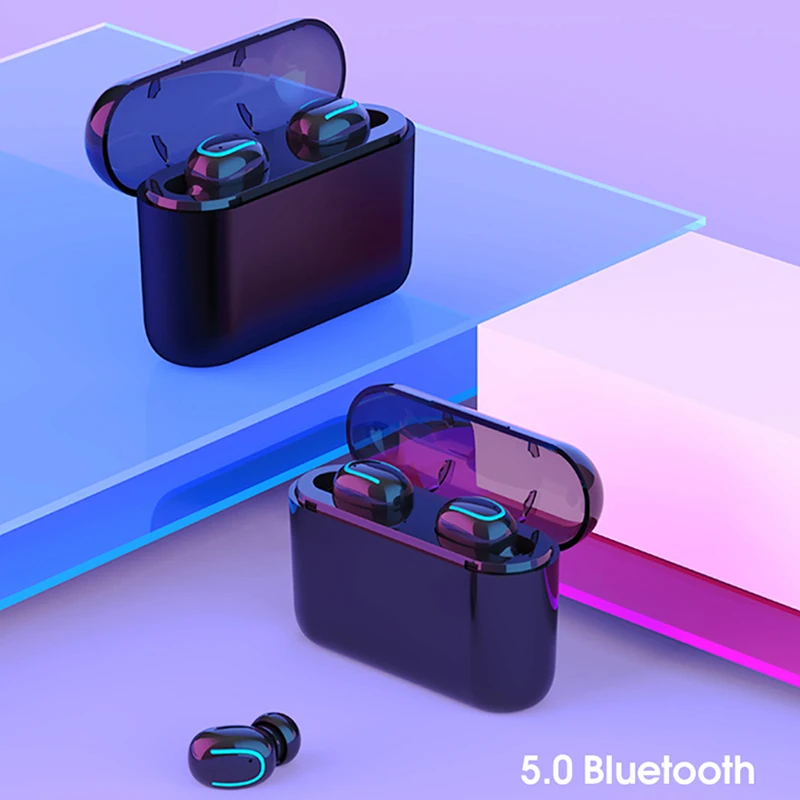 TWS Bluetooth Earphones Wireless Handsfree Headphone with Micphone Sports Earbuds Gaming Headset 1500mAh Powerbank Charging Box