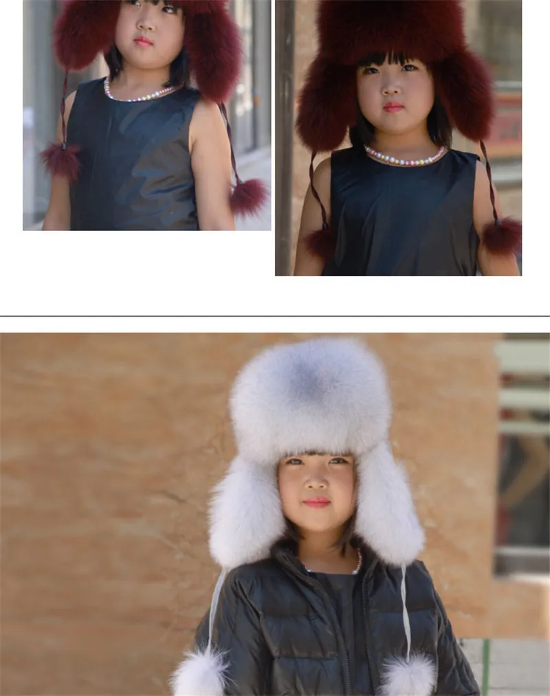 Россия модная зимняя шапка из меха енота и лисы с ушками для женщин толстая и теплая Зимняя кепка W#58