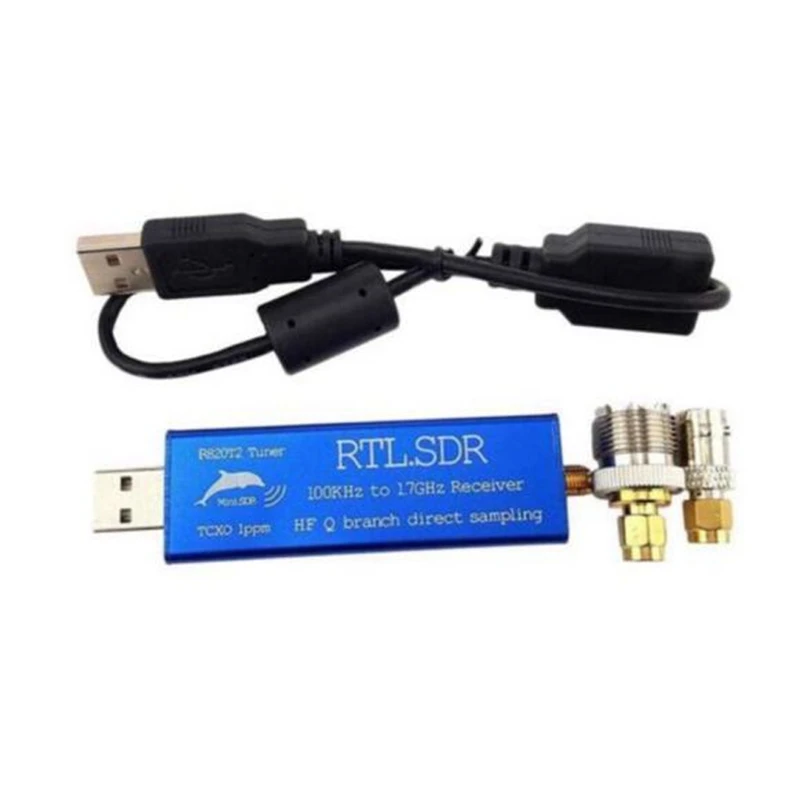 Rtl2832U+ R820T2 0,1 МГц-1,7 ГГц Tcxo Adsb Uhf Vhf Fm Rtl. Sdr Usb тюнер приемник