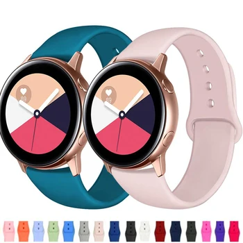 

watch strap For Amazfit Bip Silicone 20 22mm Colorful Watchband for Samsung Galaxy Watch Active 42mm 46mm Gear S2 S3 wrist Band