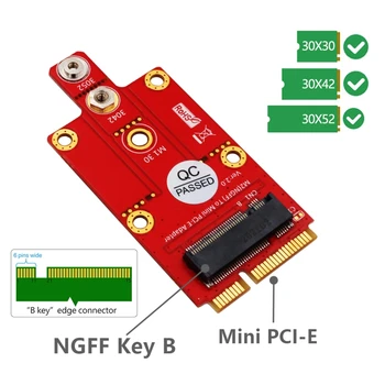

M.2 Key B to Mini PCIE PCI-E Adapter Converter for 3G/4G/5G Module Screwdriver WXTB