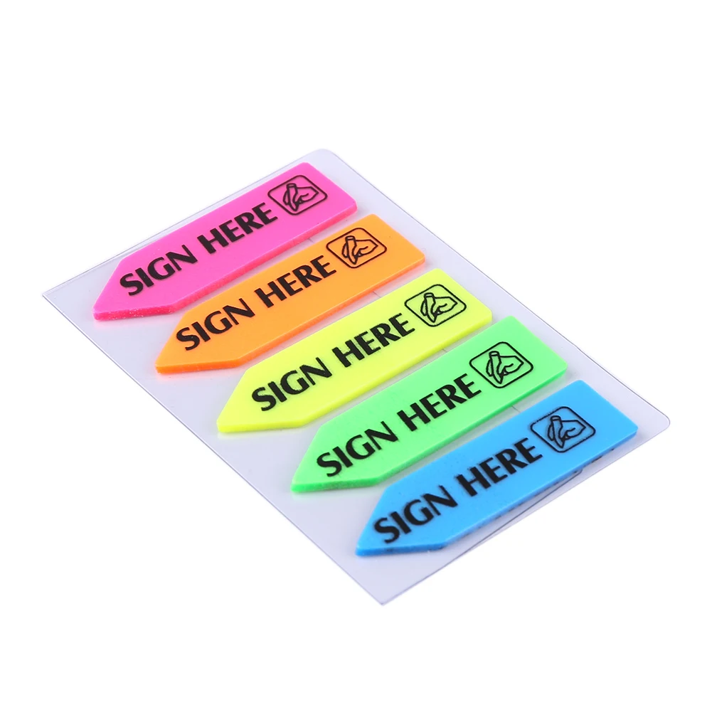 

100pcs Self-adhesive Memo Pads Sticky Notes Sorted Index Notepad Stationery Stationery Sticky Note Sorted Index Notepad Notes