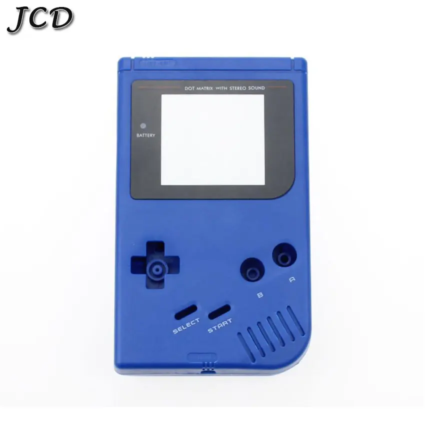 blue JCD для GameBoy Классическая игра Сменный Чехол пластиковый корпус крышка с кнопкой Набор для nintendo GB корпус Чехол консоль - Цвет: blue
