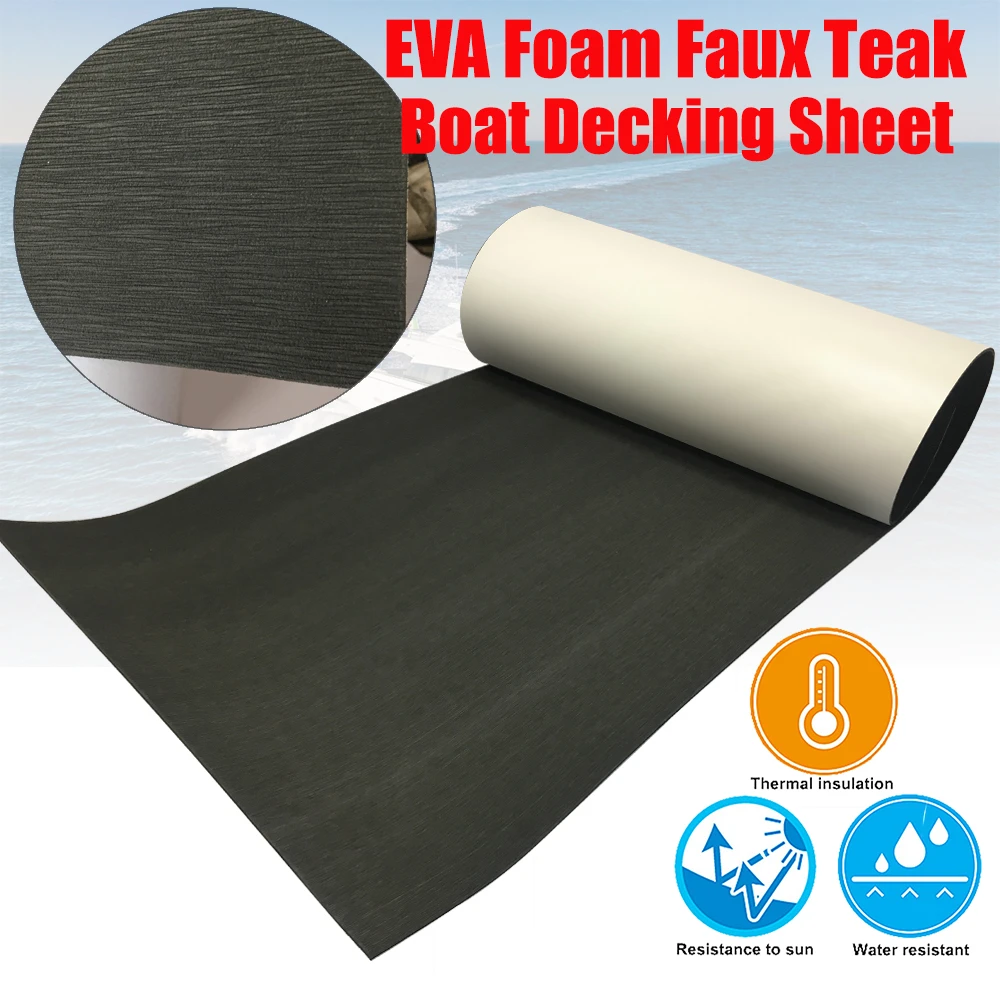 EVA Foam Boat Flooring Sheet Marine Teak Decking 90x240cm Non Slip Deck
