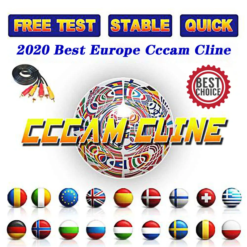 

Stable Europe cccam Spain Portugal Germany cccams for Satellite Receiver lines WIFI FULL HD DVB-S2 Stable 3lines ccams