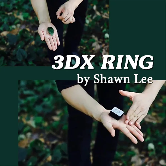 3DX 링 숀 리 매직 트릭 속임수 착시 소품 링 박스에 남아있는 마술사 클로즈업 스트리트 로맨틱 매직