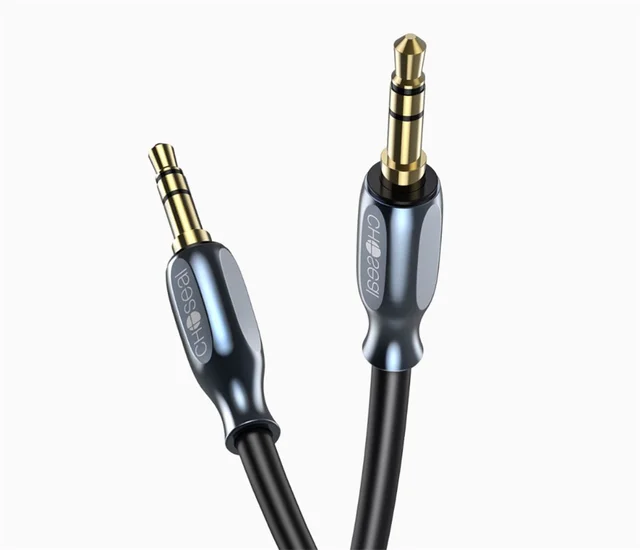 1 ft Slim 3.5mm Stereo Audio Cable - M/M - Audio Cables and Adapters