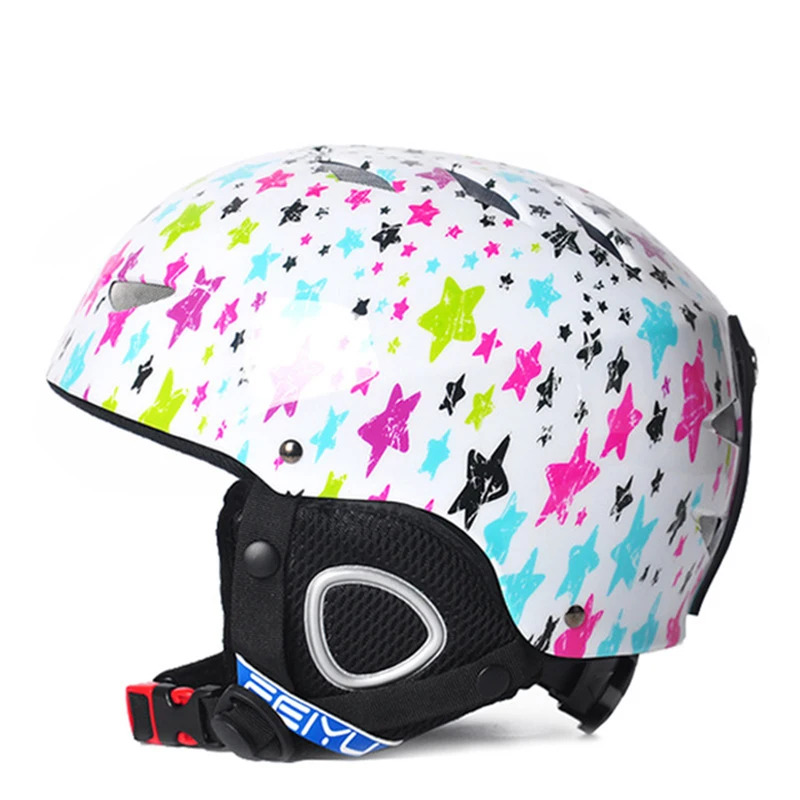 4 цвета, шлем для катания на лыжах, парный безопасный сноуборд, лыжный шлем, цельный, формованный, дышащий шлем для скейтборда, лыжный шлем, размер 47-56 см