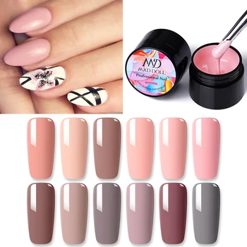 

MAD DOLL 5g Soak Off LED UV Gel Varnish Nude Series Painting Gel Polish Nail Art Gel Lacquers Nail DIY Painting Gel Varnish
