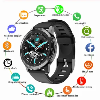 

H20 Bluetooth 5.0 Smart Watch Men Women Full Press Sn IP67 Waterproof Heart Rate Monitor Blood Pressure Smartwatch