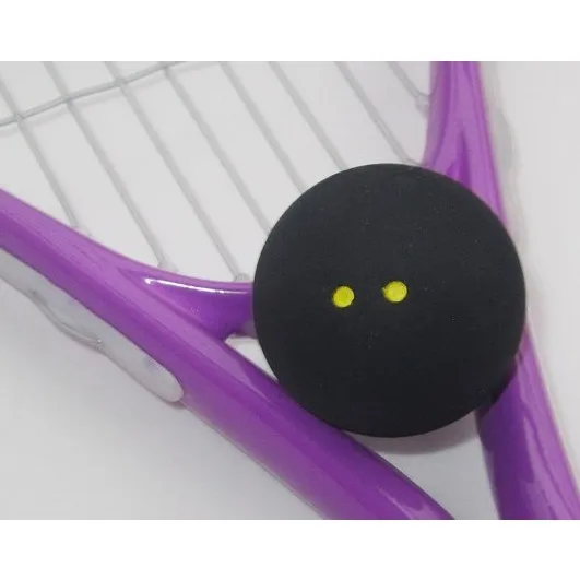 Suzakoo 1 шт. ракетка для сквоша два-желтые точки Сквош тренировочные упражнения для начинающих медленный мяч