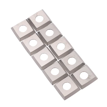

10 Pcs Square 4 Inch Radius Carbide Insert Cutter for Woodworking Turning Tools 15mm