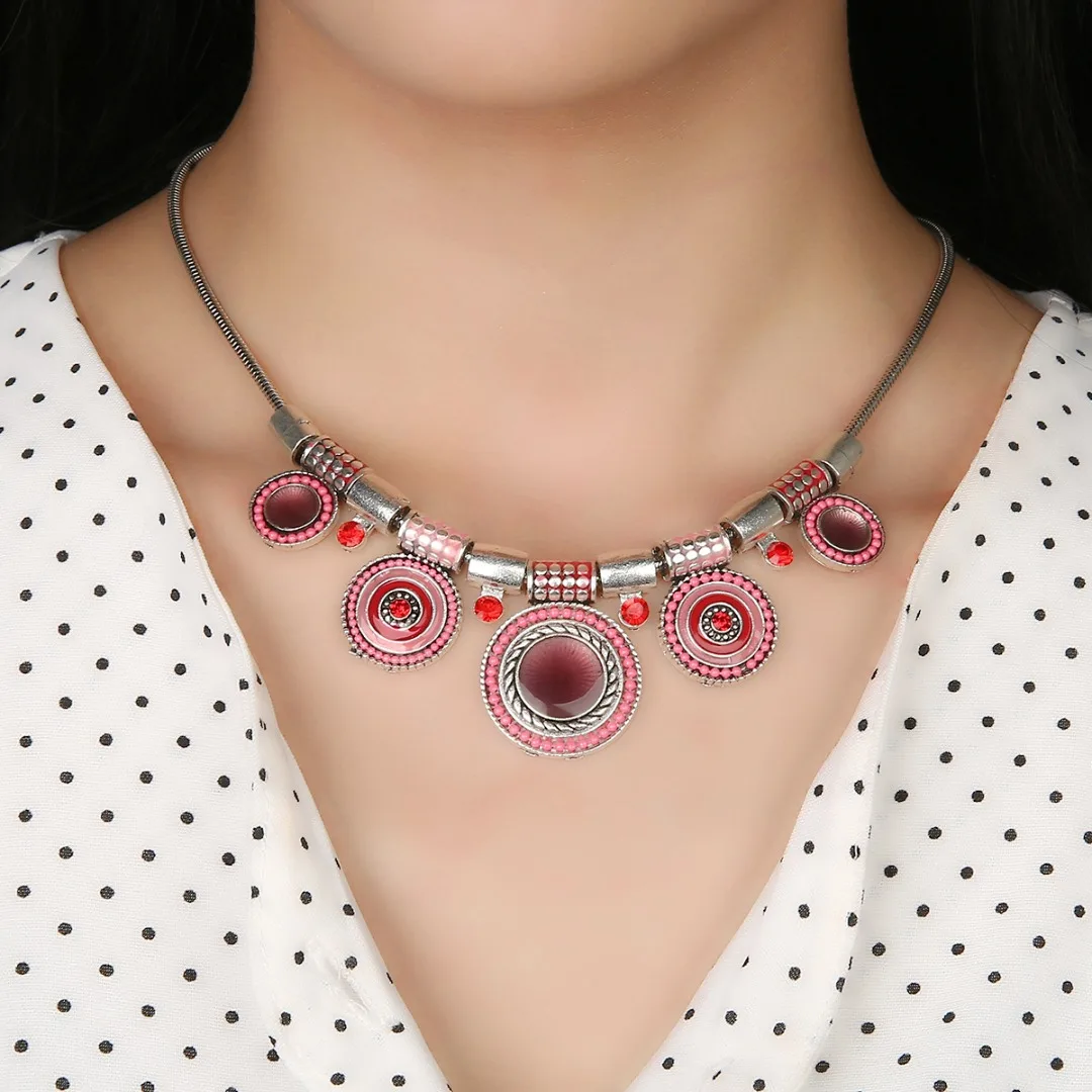 Women Summer Bikini Beach Party Accessories Boho Charming Circle Long Choker Chain Necklace Shellhard Statement Jewelry Gift