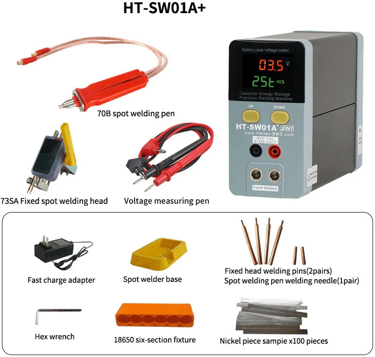 Capacitor Storage Battery Spot Welding Machine 11.6KW 12KW Portable Small Spot Welder  LED Digital Display 0.5mm thickness weld soldering stations Welding Equipment