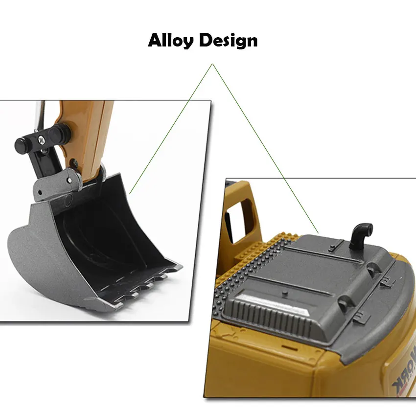 Горячая 2,4G 8CH RC экскаватор игрушка RC грузовик инженерный автомобиль симулятор автомобиль подарки с музыкой и Легкий экскаватор игрушки для детей
