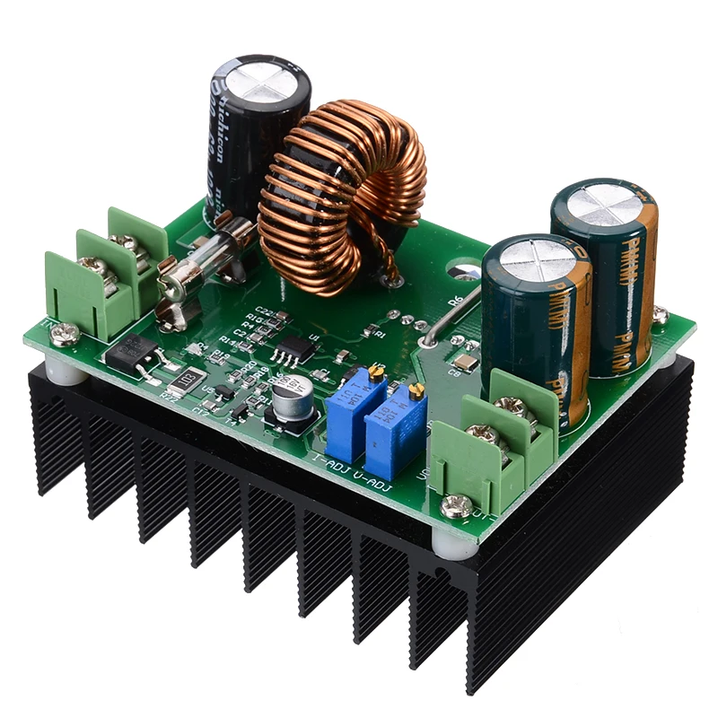 DC-DC шаг вверх Плата усилителя 12 V-60 V постоянного тока до 12-80V Питание повышающий преобразователь постоянного тока модуль для электронных устройств 85x63x65 мм