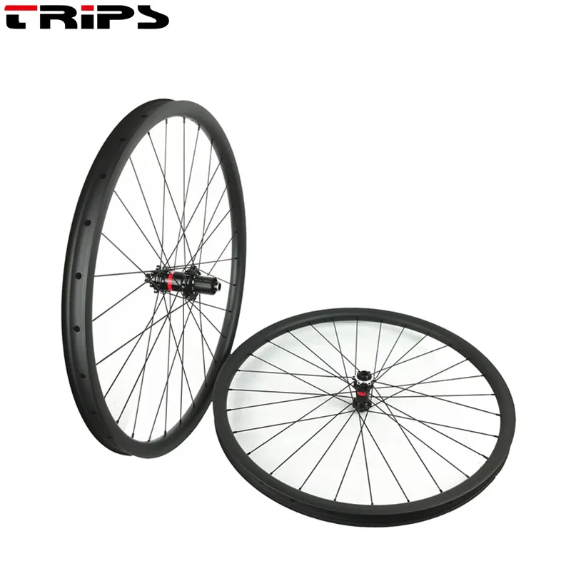 29inch 34mm width mountain bike wheel tubeless compatible carbon wheelset MTB AM/XC hookless carbon wheels with XD641/642 hub