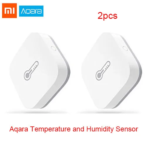 2pcs Aqara Humidity Xiaomi Aqara умный датчик температуры и влажности воздуха работает с Android IOS Mijia APP - Цвет: 2pcs Aqara Humidity