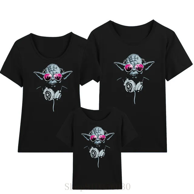 Darth Yoda kids summer clothes mommy and daughter matching clothes boys clothes matching couple outfits children clothes kids