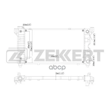 

Radiator OHL. DV. Chrysler Voyager III 95- Dodge Caravan III 97-zekkert art. mk-1078