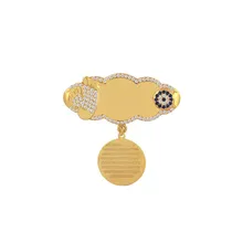 Ayetel Kursi Prayerful именной почтовый Серебряный детский ошейник клипсы DN337A