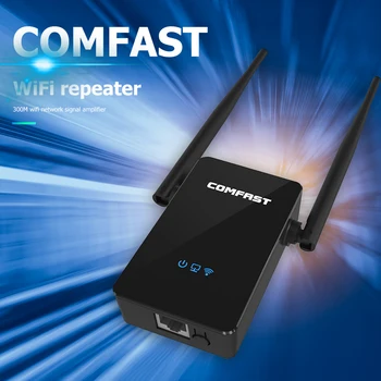 

COMFAST 300Mbps 2.4GHz WiFi Repeater Booster 5dBi Antenna Wireless Signal Amplifier Network Extender