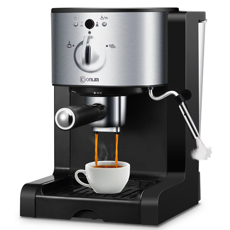 

3 In 1 Italian Drip Coffee Machine Automatic Coffee Maker Steam Cafetera Kitchen Capsules Coffee Maker 15Bar Milk Foam