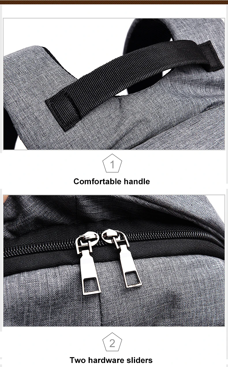 Anti-theft Backpack Bag 15.6 Inch Laptop Men Backpack Waterproof Business USB Charger Rucksack Travel Backbag School Backpack