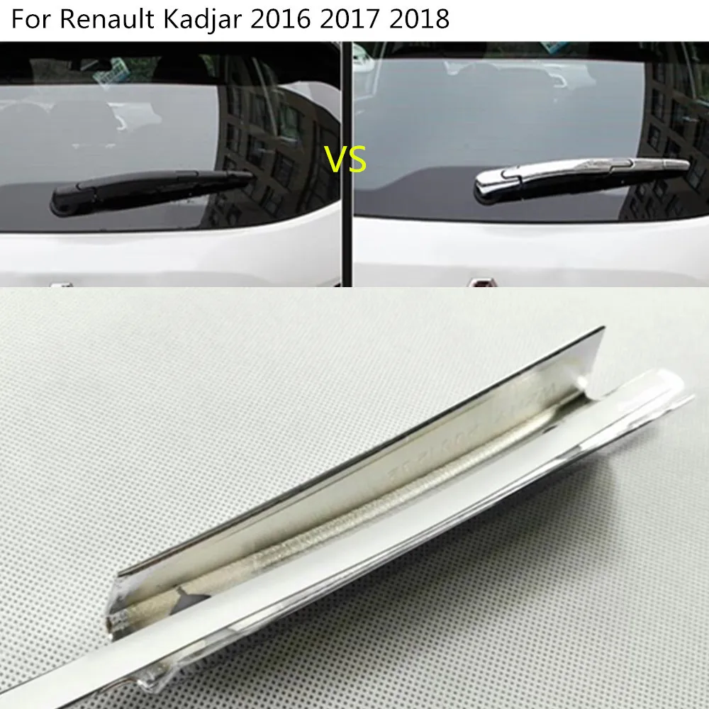 

Car Molding Trim Windscreen Trim ABS Chrome Car Rear Glass Wiper Nozzle Tail Window Frame For Renault Kadjar 2016 2017 2018 2019