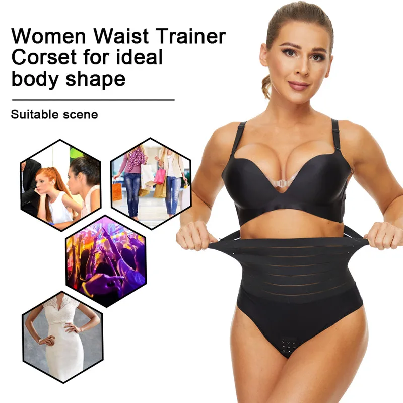 shapewear shorts LANFEI High Waist Slimming Shaper Thong Panties for Women Tummy Control Postpartum Sexy Boyshort Butt Lifter Sheath Belly Briefs yummie shapewear