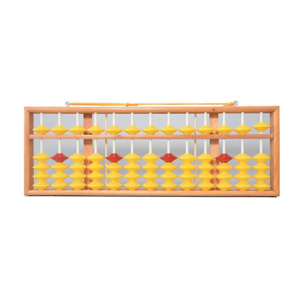 Chinese 58cm 13 Column Wood Hanger Abacus Tool NON-SLIP Max 83% OFF Big Louisville-Jefferson County Mall Size