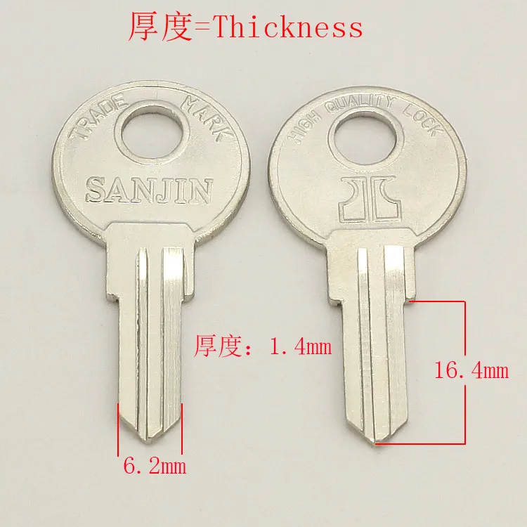 

A124 left groove Wholesale Locksmith Keymother Brass House Home Door Blank Empty Key Blanks Keys 25 pieces/lot