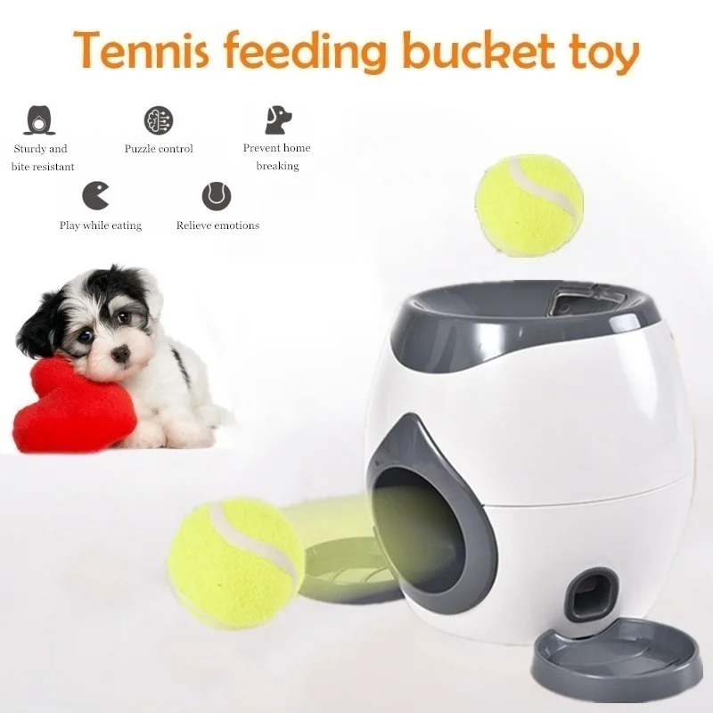 

Pet Feeder Pet Slow Food Bowl Food Reward Machine Sturdy Durable ABS+PP Round Toy Puzzle Training Diet Dog