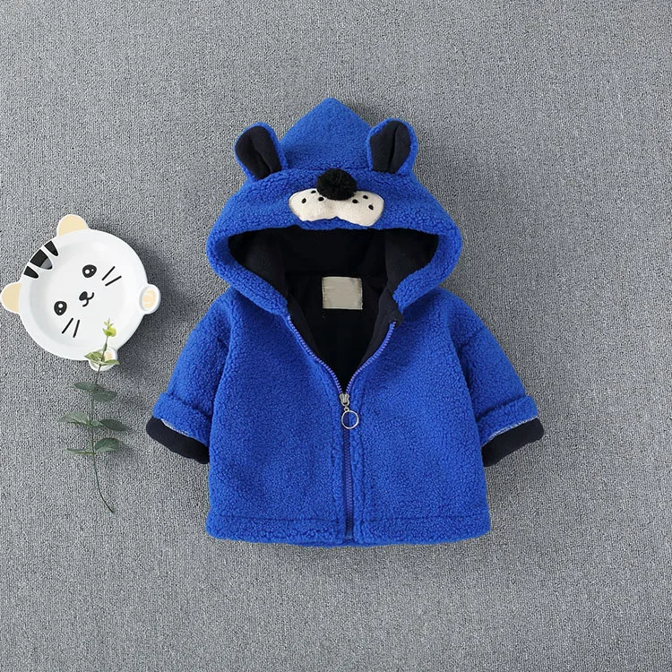 

Childrenswear Men And Women Baby Winter plus Velvet Cotton-padded Clothes Infants 1-2-3-Year-Old Children Furry Coat Wool Sweate